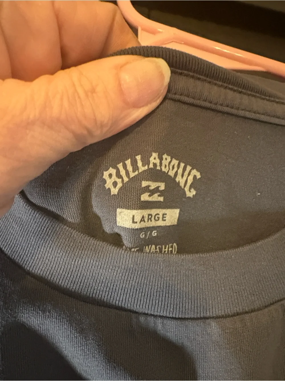 Billabong Charcoal Short Sleeve Tee with Neon Yellow Logo